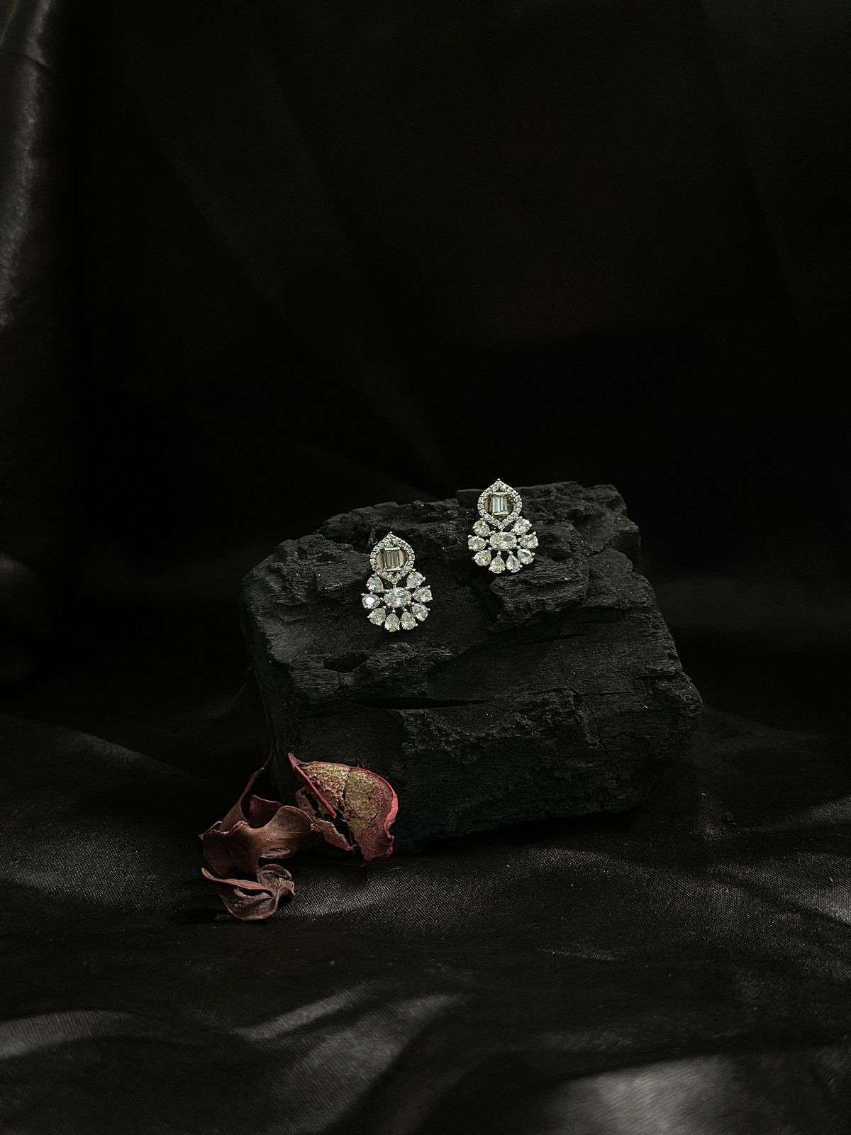 Diamonds in Bloom: Captivating American Diamond Flower Stud Earrings for Any Occasion